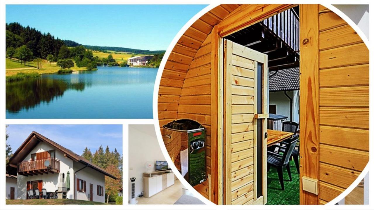 Seepark Kirchheim Ferienhaus Bei Vera Mit Sauna ภายนอก รูปภาพ
